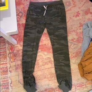 Green Camo Fleece Joggers
